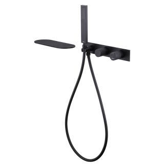 Встраиваемый смеситель для ванны ABBER Rund AF8731B чёрный матовый